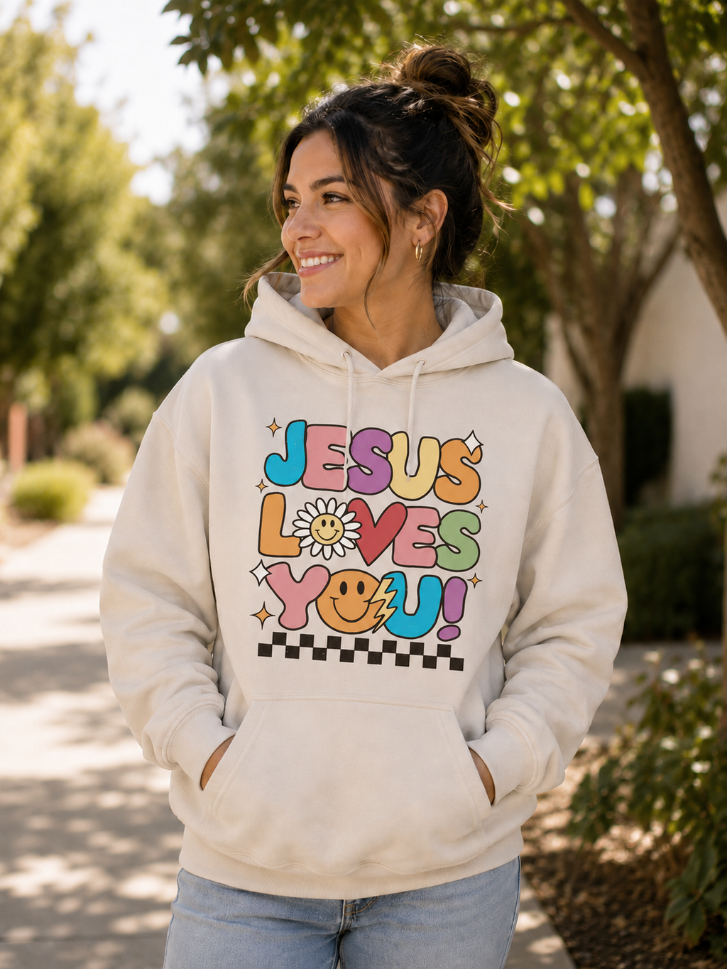 Jesus Loves You- (Retro Bubble)