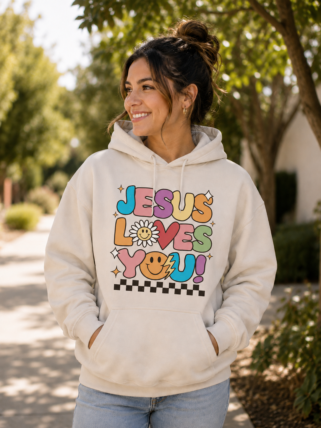 Jesus Loves You- (Retro Bubble)