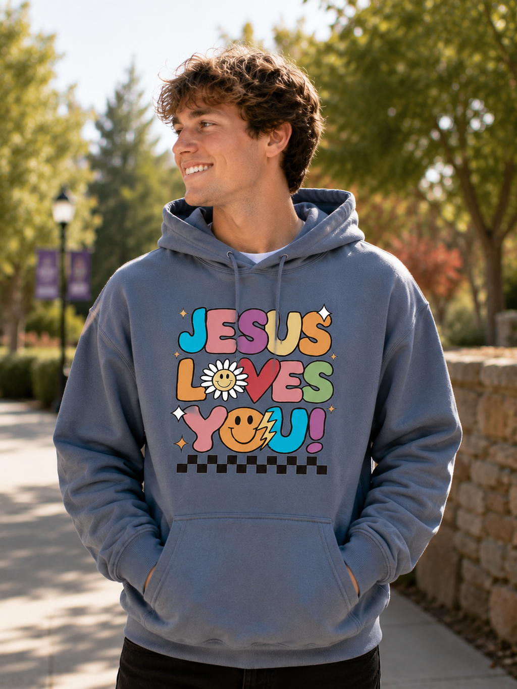 Jesus Loves You- (Retro Bubble)