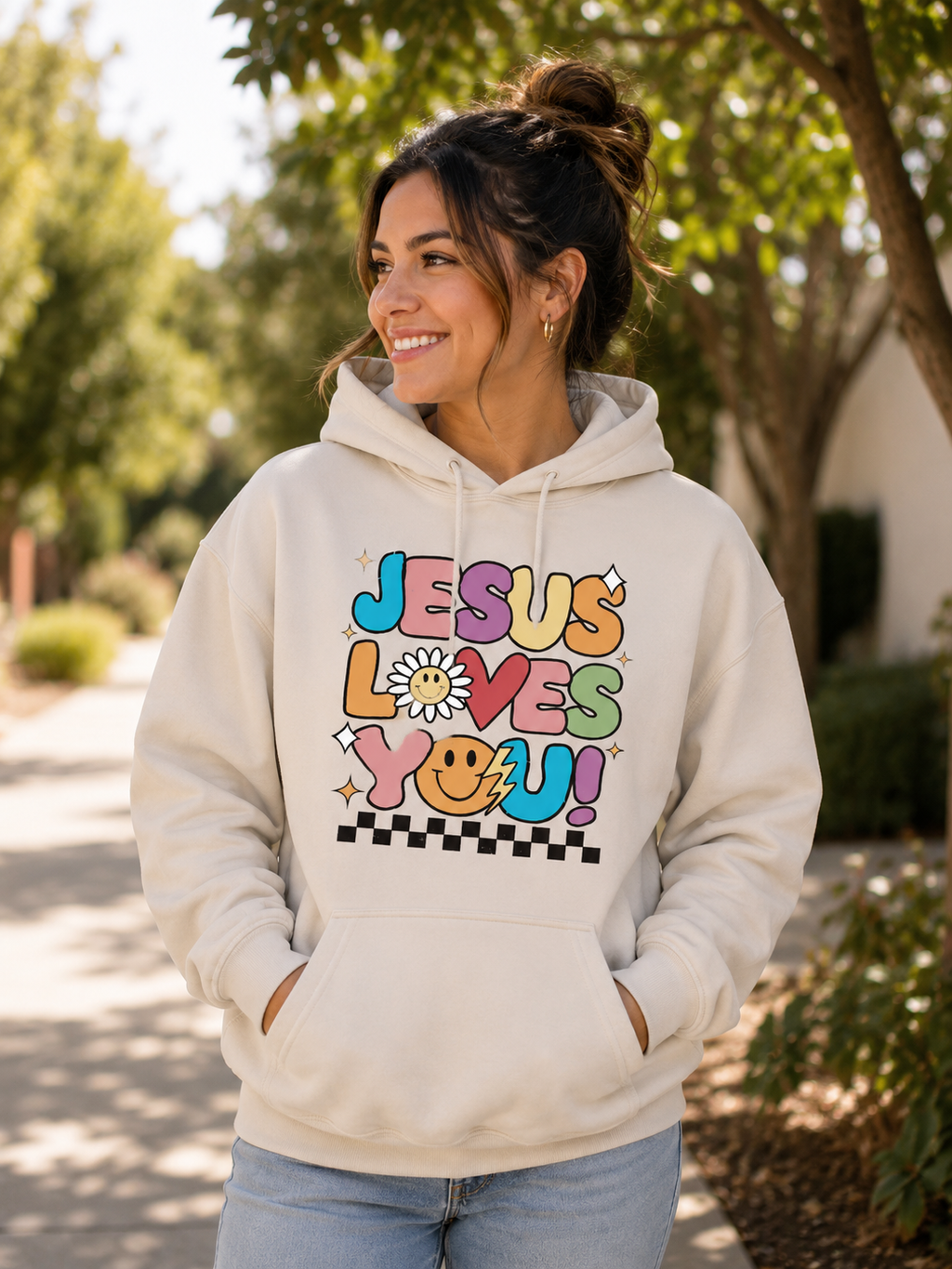 Jesus Loves You- (Retro Bubble)