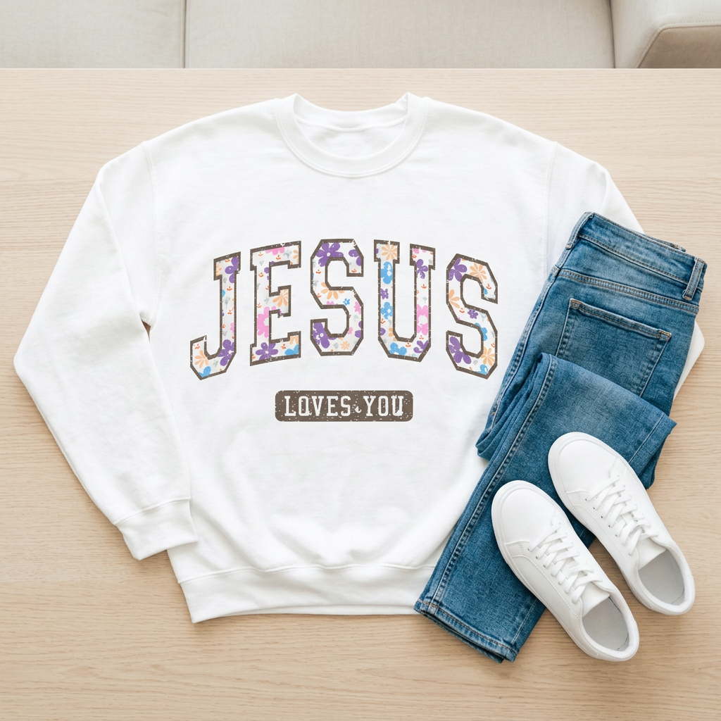 Jesus Loves You- (Floral Varsity)