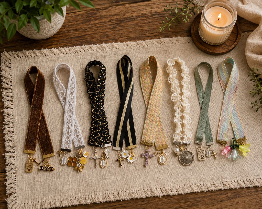 Ribbon Charm Bookmarks