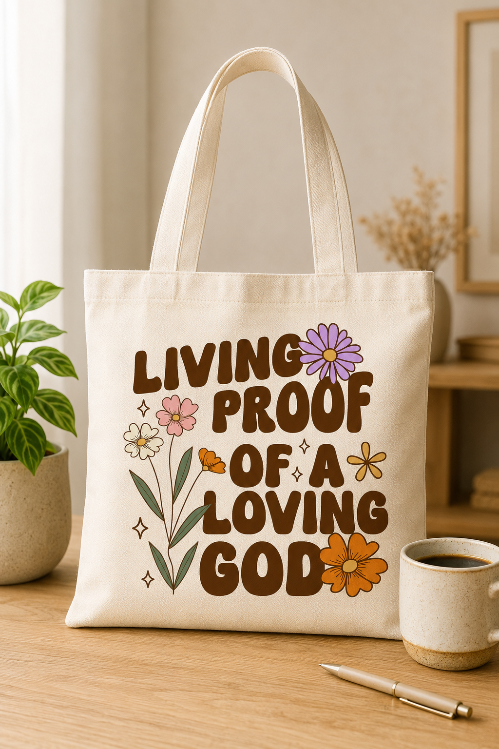 Living Proof of a Loving God — Tote Bag